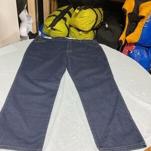 Relaxed Fit Men's Jeans in Navy Blue - Unbranded